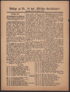 Beilage zu Nr.10 des „Wirsitzer Kreisblattes” 1909.01.23