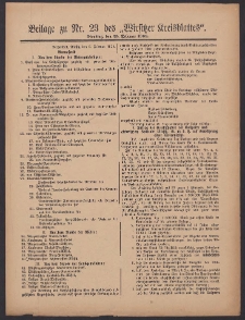 Beilage zu Nr.23 des „Wirsitzer Kreisblattes” 1909.02.23