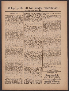 Beilage zu Nr.28 des „Wirsitzer Kreisblattes” 1909.03.06