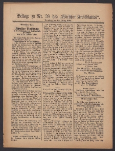 Beilage zu Nr.38 des „Wirsitzer Kreisblattes” 1909.03.30