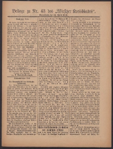 Beilage zu Nr.43 des „Wirsitzer Kreisblattes” 1909.04.10