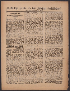 2. Beilage zu Nr.45 des „Wirsitzer Kreisblattes” 1909.04.17