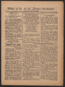 Beilage zu Nr.46 des „Wirsitzer Kreisblattes” 1909.04.20