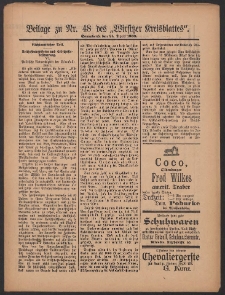 Beilage zu Nr.48 des „Wirsitzer Kreisblattes” 1909.04.24