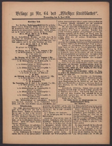 Beilage zu Nr.64 des „Wirsitzer Kreisblattes” 1909.06.03