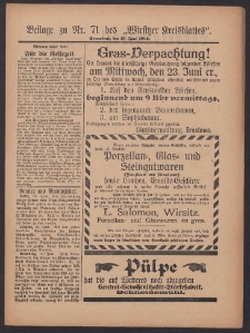 Beilage zu Nr.71 des „Wirsitzer Kreisblattes” 1909.06.19