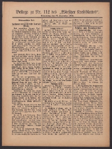 Beilage zu Nr.112 des „Wirsitzer Kreisblattes” 1909.09.23