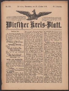 Wirsitzer Kreis-Blatt: herausgegeben vom Königlichen Landraths-Amte 1909.10.23 Jg.65 Nr125