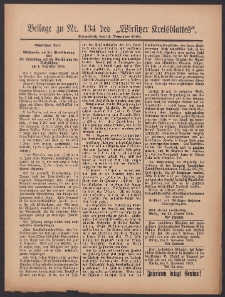 Beilage zu Nr.134 des „Wirsitzer Kreisblattes” 1909.11.13