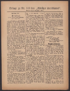 Beilage zu Nr.143 des „Wirsitzer Kreisblattes” 1909.12.07