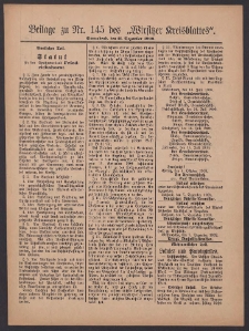 Beilage zu Nr.145 des „Wirsitzer Kreisblattes” 1909.12.11