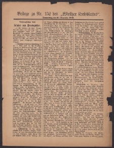 Beilage zu Nr.152 des „Wirsitzer Kreisblattes” 1909.12.30