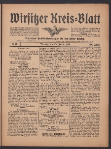 Wirsitzer Kreis-Blatt: Amtliches Publikationsorgan für den Kreis Wirsitz 1910.01.25 Jg.66 Nr10