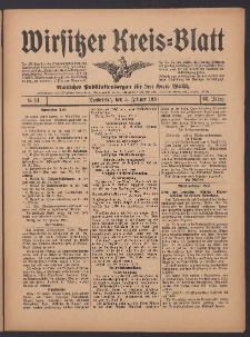 Wirsitzer Kreis-Blatt: Amtliches Publikationsorgan für den Kreis Wirsitz 1910.02.02 Jg.66 Nr14