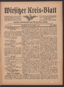 Wirsitzer Kreis-Blatt: Amtliches Publikationsorgan für den Kreis Wirsitz 1910.02.12 Jg.66 Nr18