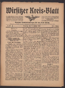 Wirsitzer Kreis-Blatt: Amtliches Publikationsorgan für den Kreis Wirsitz 1910.02.15 Jg.66 Nr19