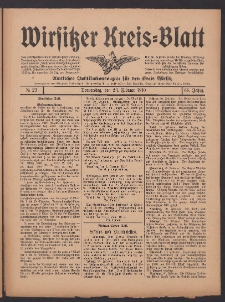 Wirsitzer Kreis-Blatt: Amtliches Publikationsorgan für den Kreis Wirsitz 1910.02.24 Jg.66 Nr23