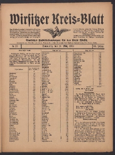 Wirsitzer Kreis-Blatt: Amtliches Publikationsorgan für den Kreis Wirsitz 1910.03.10 Jg.66 Nr29