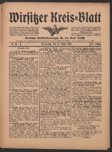 Wirsitzer Kreis-Blatt: Amtliches Publikationsorgan für den Kreis Wirsitz 1910.03.17 Jg.66 Nr32