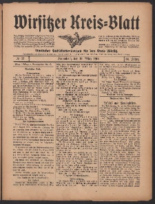 Wirsitzer Kreis-Blatt: Amtliches Publikationsorgan für den Kreis Wirsitz 1910.03.19 Jg.66 Nr33