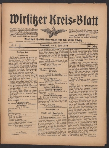 Wirsitzer Kreis-Blatt: Amtliches Publikationsorgan für den Kreis Wirsitz 1910.04.09 Jg.66 Nr41