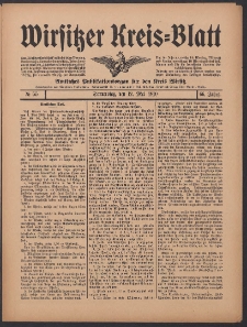 Wirsitzer Kreis-Blatt: Amtliches Publikationsorgan für den Kreis Wirsitz 1910.05.12 Jg.66 Nr55