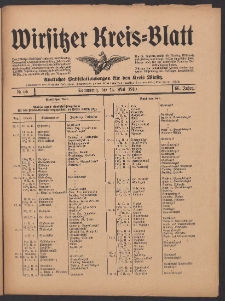 Wirsitzer Kreis-Blatt: Amtliches Publikationsorgan für den Kreis Wirsitz 1910.05.14 Jg.66 Nr56