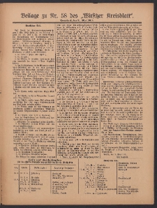 Beilage zu Nr.58 des „Wirsitzer Kreisblattes” 1910.05.21