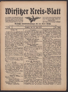 Wirsitzer Kreis-Blatt: Amtliches Publikationsorgan für den Kreis Wirsitz 1910.06.14 Jg.66 Nr68