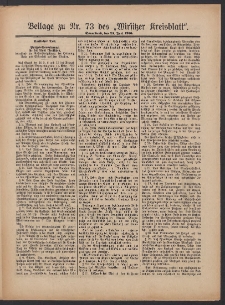 Beilage zu Nr.73 des „Wirsitzer Kreisblattes” 1910.06.25