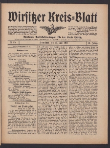 Wirsitzer Kreis-Blatt: Amtliches Publikationsorgan für den Kreis Wirsitz 1910.07.23 Jg.66 Nr85