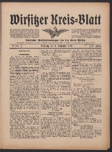 Wirsitzer Kreis-Blatt: Amtliches Publikationsorgan für den Kreis Wirsitz 1910.09.06 Jg.66 Nr104