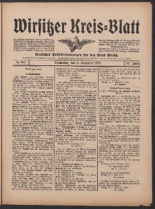 Wirsitzer Kreis-Blatt: Amtliches Publikationsorgan für den Kreis Wirsitz 1910.09.08 Jg.66 Nr105