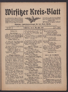 Wirsitzer Kreis-Blatt: Amtliches Publikationsorgan für den Kreis Wirsitz 1910.11.03 Jg.66 Nr129