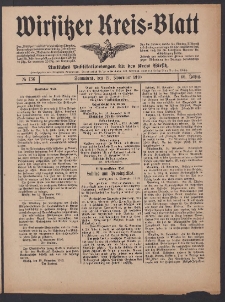 Wirsitzer Kreis-Blatt: Amtliches Publikationsorgan für den Kreis Wirsitz 1910.11.19 Jg.66 Nr136