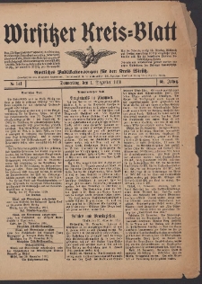 Wirsitzer Kreis-Blatt: Amtliches Publikationsorgan für den Kreis Wirsitz 1910.12.01 Jg.66 Nr141
