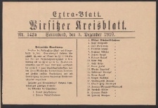 Wirsitzer Kreis-Blatt: Amtliches Publikationsorgan für den Kreis Wirsitz 1910.12.03 Jg.66 Nr142aExtra-Blatt
