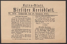 Wirsitzer Kreis-Blatt: Amtliches Publikationsorgan für den Kreis Wirsitz 1910.12.10 Jg.66 Nr145a Extra-Blatt