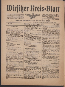 Wirsitzer Kreis-Blatt: Amtliches Publikationsorgan für den Kreis Wirsitz 1910.12.22 Jg.66 Nr150