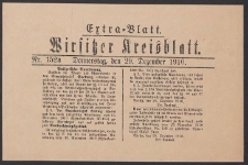Wirsitzer Kreis-Blatt: Amtliches Publikationsorgan für den Kreis Wirsitz 1910.12.29 Jg.66 Nr152a Extra-Blatt