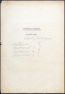 Burmistrz z Wieliczki : libretto opery