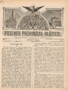 Posener Provinzial-Bl&auml;tter 1881.01.01 Nr1
