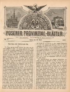 Posener Provinzial-Bl&auml;tter 1881.04.24 Nr17