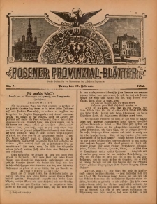 Posener Provinzial-Bl&auml;tter 1892.02.14 Nr7