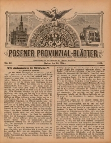 Posener Provinzial-Bl&auml;tter 1892.03.27 Nr13