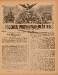 Posener Provinzial-Bl&auml;tter 1892.06.19 Nr25