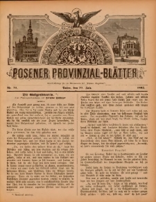 Posener Provinzial-Bl&auml;tter 1892.07.31 Nr31