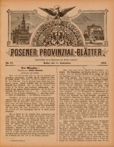 Posener Provinzial-Bl&auml;tter 1892.09.11 Nr37