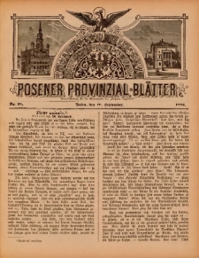 Posener Provinzial-Bl&auml;tter 1892.09.18 Nr38