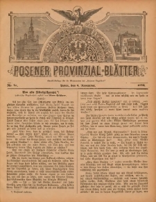 Posener Provinzial-Bl&auml;tter 1892.11.06 Nr45